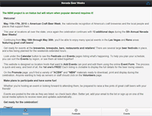 Tablet Screenshot of nevadabeerweeks.com